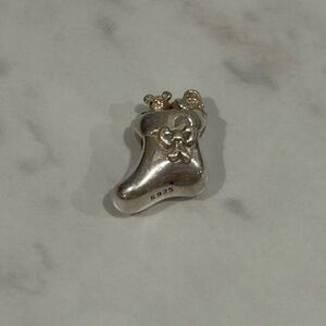 2/$50 Pandora Y2K Sterling Silver Christmas Stocking Charm – S925 ALE